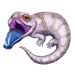 White Blue Tongue Skink Stickers/Decals